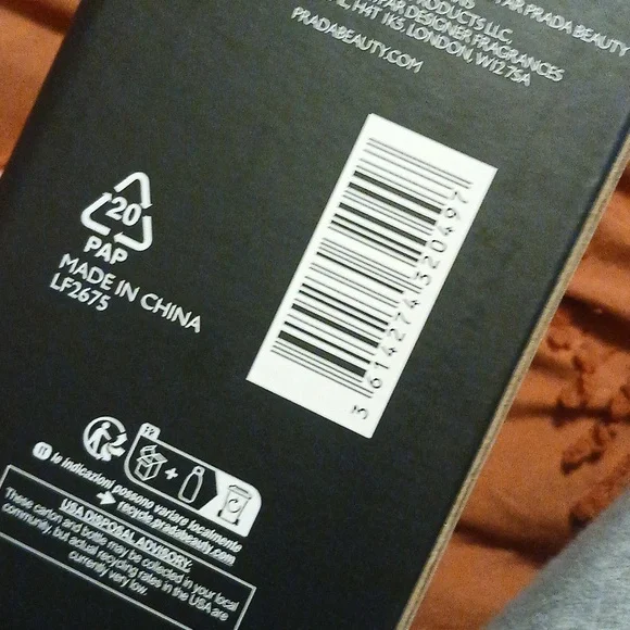 Prada beauty Luna Ocean water bottle